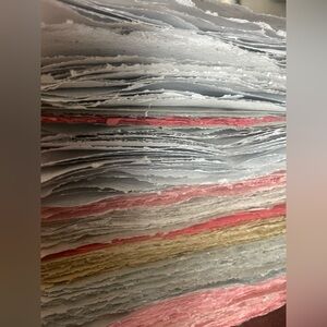 25 sheets of Handmade Paper ! Random Colours !